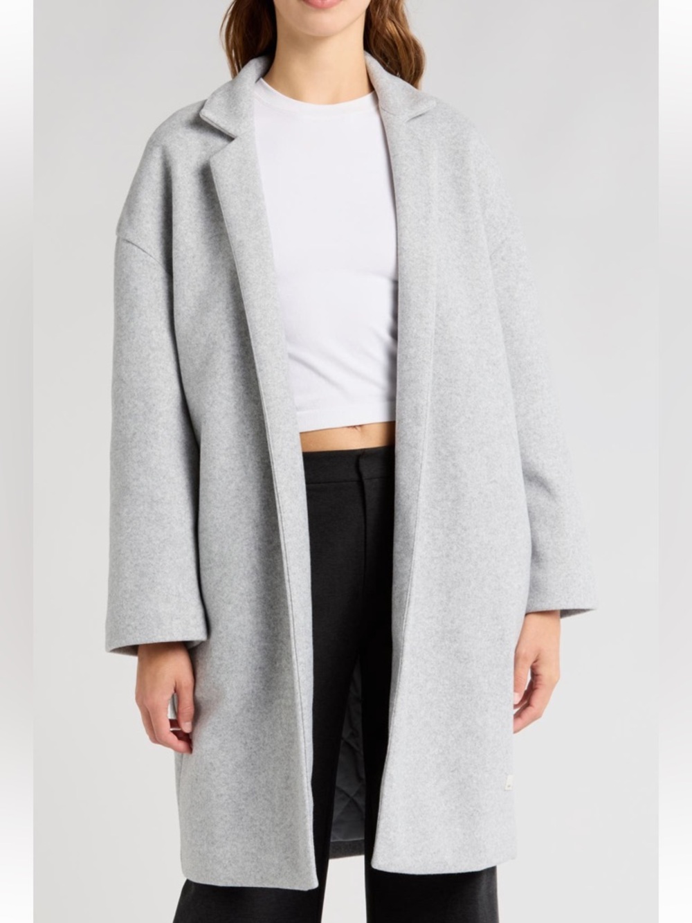 Vuori Soho Oversize Open Front Melton Overcoat size XS/S